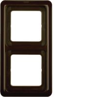 Ramka 2-krotna z uszczelką, brązowy, p/t, IP44  | WWD1200BR Hager