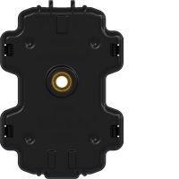 Wkładka jarzeniowa LED seryjna ze stykiem neutralnym, mechanizm, czarny | WDE1680W Hager