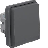 Moduł gniazda SCHUKO 2P+Z, IP55, szary, W.1 | WNA160 Hager