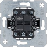 Łącznik 2-klawiszowy 2-kr uniwersalny (schodowy), mech., zac. śrub., one.platform | WDE303808 Hager