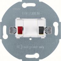 Mechanizm gniazda głośnikowego stereofonicznego 1-kr, biały, one.platform | WDF4800PW1 Hager