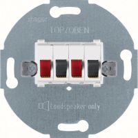 Mechanizm gniazda głośnikowego stereofonicznego 2-kr, biały, one.platform | WDF4800PW2 Hager