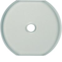 Szklana płytka wierzchnia środkowa do łącznika obrotowego, jasny, Serie Glas | WTD7672GT Hager