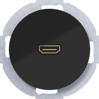 Gniazdo HDMI z przyłączem 90° czarny, R.x | WLF4380BG Hager