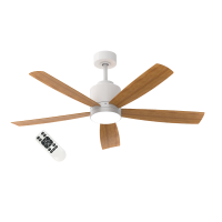 Wentylator sufitowy METAL+ABS 53W (18W+35W) 1980LM, 35m2, CCT, 45 dB | VKJ06W BestService