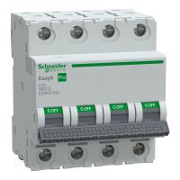 Wyłącznik nadprądowy 4P C 10A 6kA, Easy9 Pro EZ9F-C10-4 | EZ9F57410 Schneider Electric
