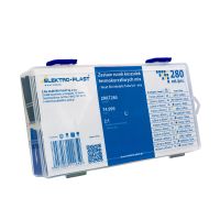 Zestaw rurek koszulek termokurczliwych ZRKT280 (280el.o dł.45mm(fi1,5mm do10mm) kol.żólty,nieb.czar. | 74.999 Elektro-Plast Opatówek
