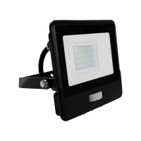Naświetlacz LED V-TAC 20W SAMSUNG CHIP czujnik ruchu czarny przewód 1M VT-128S-1 6400K 1510lm 5 lat | 3800157661430 LED EUROPE