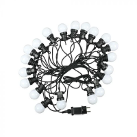 Girlanda ogrodowa V-TAC (sznur) LED 10 metrów 20 żarówek 0,5W IP44 VT-71020 6000K 960lm | 3800157681162 LED EUROPE