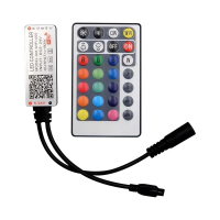 Sterownik taśm V-TAC LED RGBW CCT 12V/24V WI-FI Google Home Alexa, Pilot radiowy 28 przycisków VT-24 | 3800157681629 LED EUROPE