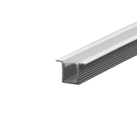 Profil do LED zestaw, ALU anodowany wpuszczany V-TAC 2mb klosz mleczny 12,4x9mm VT-8137 | 3800157682787 LED EUROPE