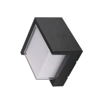 Oprawa ścienna V-TAC 7W LED czarna kwadrat IP65 VT-831 3000K 670lm | 3800157678940 LED EUROPE
