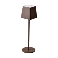 Lampka stołowa nocna V-TAC 2W LED 36cm ładowanie ściemnianie IP54 brąz corten VT-7563 3000K 200lm | 3800157690058 LED EUROPE