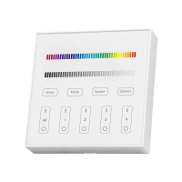 Pilot panel ścienny szklany kontroler V-TAC RGB+W 4-strefy VT-2437 | 3800157684804 LED EUROPE