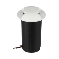 Oprawa gruntowa ogrodowa najazdowa V-TAC 1W LED biała 2-stronna IP67 VT-1161 3000K 50lm | 3800157688826 LED EUROPE