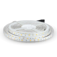 Taśma LED V-TAC 12V SMD5050 150LED IP65 rękaw 6W/m VT-5050 30-IP65 3000K 500lm | 3800157691390 LED EUROPE