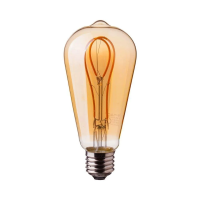 Żarówka LED V-TAC 4,8W E27 filament złota vintage ST64 64x143mm VT-2066-N 1800K 300lm | 3800157684101 LED EUROPE