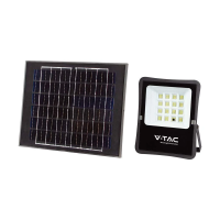 Naświetlacz LED solarny V-TAC 12W pilot auto timer IP65 VT-55100 4000K 1200lm | 3800157698214 LED EUROPE