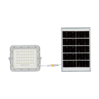 Naświetlacz LED solarny V-TAC 10W pilot auto timer IP65 biały VT-80W-W 4000K 800lm | 3800170200715 LED EUROPE