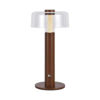 Lampka stołowa nocna V-TAC 1W LED 30cm ładowanie USB ściemnianie brązowa VT-1049 3000K 100lm | 3800170202245 LED EUROPE