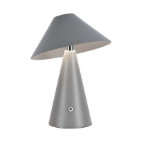 Lampka stołowa nocna V-TAC 3W LED 24cm ładowanie USB ściemnianie szara VT-1051 3000K-6000K 200lm | 3800170202283 LED EUROPE
