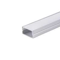 Profil do LED zestaw, ALU anodowany na dwie taśmy 185mm V-TAC 2mb klosz mleczny 20x10mm VT-8202 | 3800170211599 LED EUROPE