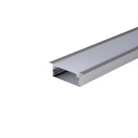 Profil do LED zestaw, ALU anodowany wpuszczany V-TAC 2mb klosz mleczny 20x50mm VT-8207 | 3800170211643 LED EUROPE