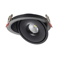 Oprawa V-TAC LED uchylny downlight 30W LED COB CRI90+CCT czarna VT-2532 3000K-4000K-6400K 2500lm | 3800170209619 LED EUROPE