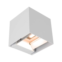 Oprawa ścienna solarna V-TAC 9W LED COB regulowana biała kostka 15x15cm IP65 VT-11109 3000K 860lm | 3800170218154 LED EUROPE