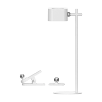 Lampka biurkowa V-TAC 4w1 35cm kinkiet klips latarka 3W LED CCT biała VT-10115 3000K-6000K 300lm | 3800170219410 LED EUROPE