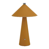 Lampka stołowa nocna V-TAC 3W LED 33cm CCT ładowanie USB-C ściemnianie żółta skóra VT-10117-Y 3000K- | 3800170219465 LED EUROPE