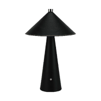 Lampka stołowa nocna V-TAC 3W LED 33cm CCT ładowanie USB-C ściemnianie czarna skóra VT-10117 3000K-6 | 3800170219489 LED EUROPE