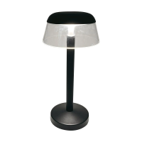 Lampka stołowa nocna V-TAC 3W LED 28cm ładowanie USB ściemnianie czarna VT-75002 3000K-6000K 110lm | 3800170225558 LED EUROPE
