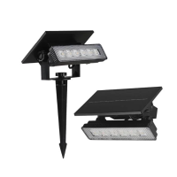 Oprawa ogrodowa 2w1 wbijana naświetlacz ścienny LED V-TAC solarna 0,9W IP65 VT-41009 3000K 80lm 3 la | 3800170227644 LED EUROPE