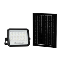 Naświetlacz LED solarny V-TAC 8W CCT pilot auto timer IP65 czarny VT-104W 1000lm 3 lata gwarancji | 3800170253643 LED EUROPE