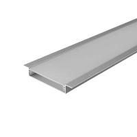 Profil do LED zestaw, ALU anodowany wpuszczany V-TAC 2mb klosz mleczny 49,8x9.8mm VT-71004 5 lat gwa | 3800170253841 LED EUROPE