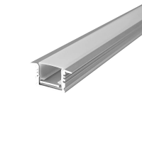 Profil do LED zestaw, ALU anodowany wpuszczany V-TAC 2mb klosz mleczny 17,7x13mm VT-71006 5 lat gwar | 3800170253865 LED EUROPE