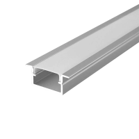 Profil do LED zestaw, ALU anodowany wpuszczany V-TAC 2mb klosz mleczny 17x10mm VT-71007 5 lat gwaran | 3800170253872 LED EUROPE