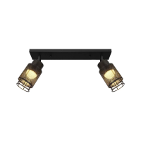 Oprawa sufitowa listwa V-TAC 2X6W LED listwa spot 585x210mm czarny matowy VT-89012 3000K 1140lm | 3800170254015 LED EUROPE