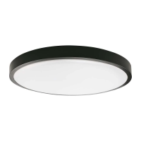 Oprawa sufitowa plafoniera V-TAC 24W LED okrągły IP44 30cm czarny VT-8624B-RD 4000K 2400lm | 3800157685269 LED EUROPE