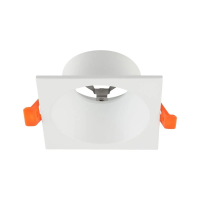 Oczko V-TAC aluminiowe GU10 białe kwadratowe ruchome głębokie VT-4203SQ 3 lata gwarancji | 3800170258358 LED EUROPE