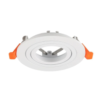 Oczko V-TAC aluminiowe GU10 białe okrągłe ruchome VT-4204RD 3 lata gwarancji | 3800170258365 LED EUROPE