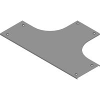 Pokrywa trójnika z zamkiem PZTKZP100, gr.blachy 1,5mm | 304210 Baks