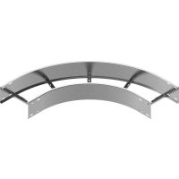 Łuk 90st. LDST400H150, gr.blachy 3,0mm | 432543 Baks