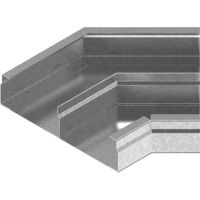 Kolano kanału dwutorowe 45st. KKNMd190H38 gr.blachy 1,0mm | 531119 Baks