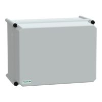 Puszka poliestrowa PLS pokrywa pełna poliwęglanowa IP65 270x360x230 mm Thalassa | NSYPLSC2736AG Schneider Electric