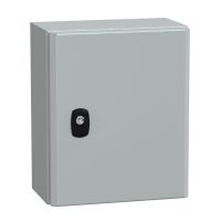 Obudowa Spacial S3D drzwi gładkie bez płyty montażowej 300x250x150 (WxSxG) IP66 IK10 RAL7035 | NSYS3D32515 Schneider Electric