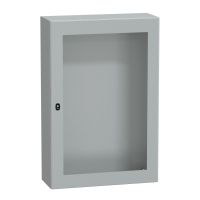 Obudowa Spacial S3D przezroczyste drzwi bez płyty montażowej 1200x800x300 (WxSxG) IP66 IK08 RAL7035 | NSYS3D12830T Schneider Electric