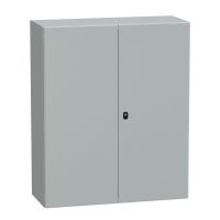 Obudowa Spacial S3D podwójne drzwi gładkie b/pł montażowej 1200x1000x400 (WxSxG) IP55 IK10 RAL7035 | NSYS3D121040D Schneider Electric