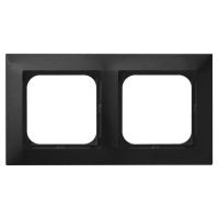 Ramka podwójna, czarny matowy, Impresja | R-2Y/33 Ospel